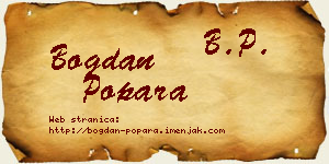 Bogdan Popara vizit kartica
